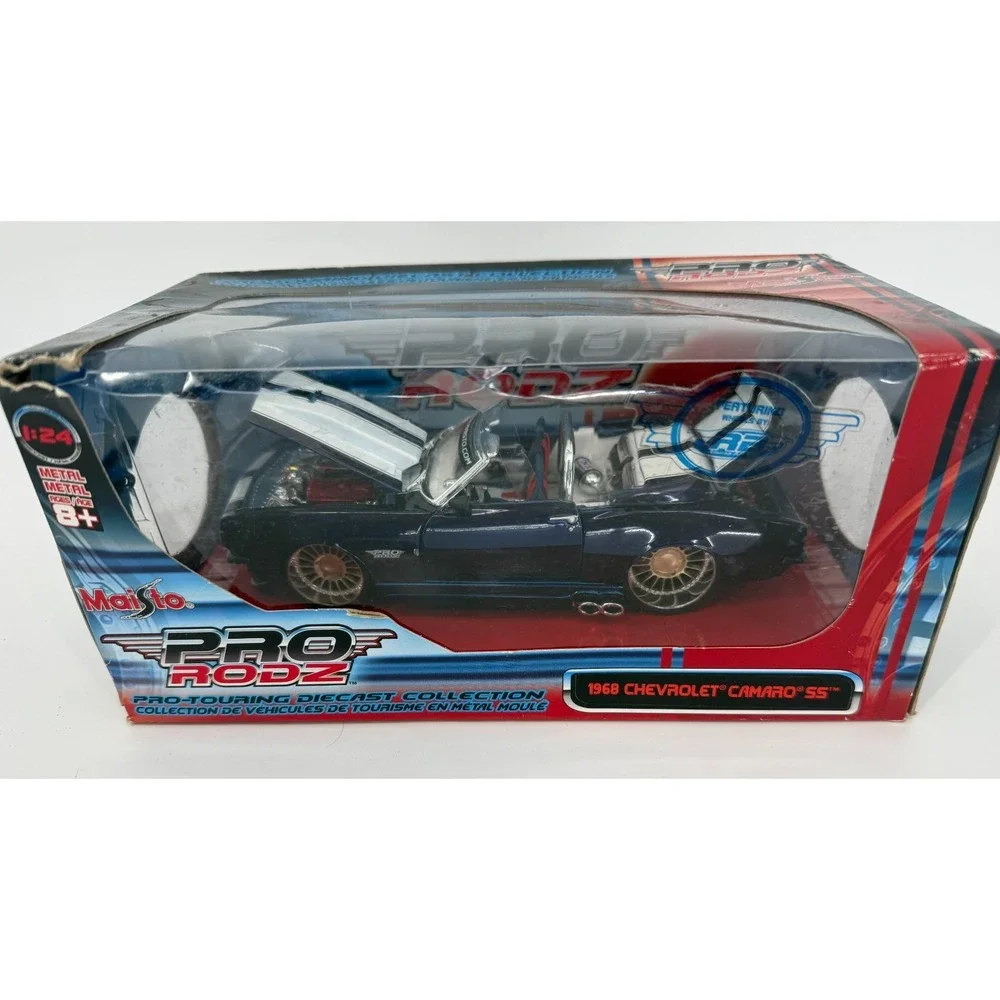 Maisto 1968‎ Chevy Camaro SS Pro Rodz 1:24 Diecast Pro Touring Blue